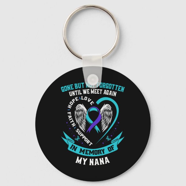 Gone But Not Forgotten Until We Meet Again Gift Na Keychain (Front)