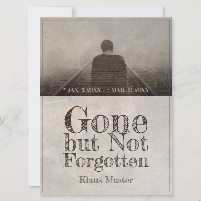 Gone but Not Forgotten - Vintage (Front)