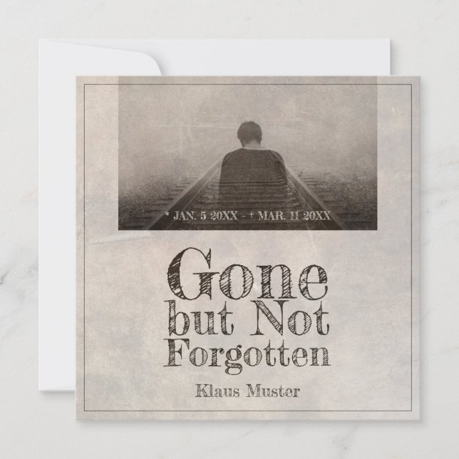 Gone but Not Forgotten - Vintage (Front)