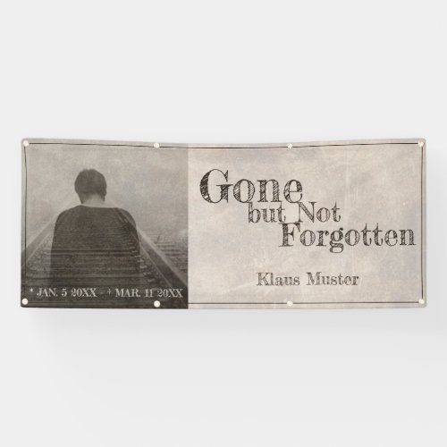 Gone but Not Forgotten _ Vintage Banner
