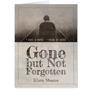 Gone but Not Forgotten - Vintage Card