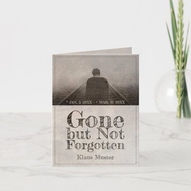 Gone but Not Forgotten - Vintage Card (Front)