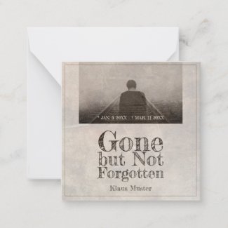 Gone but Not Forgotten - Vintage Note Card