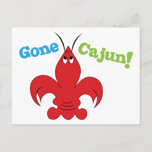 Gone Cajun Postcard (Front)