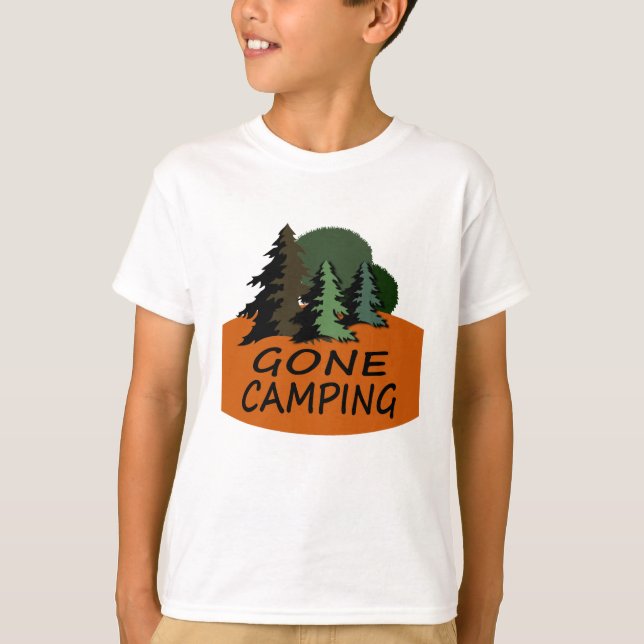 Gone Camping Happy Camper T-Shirt (Front)
