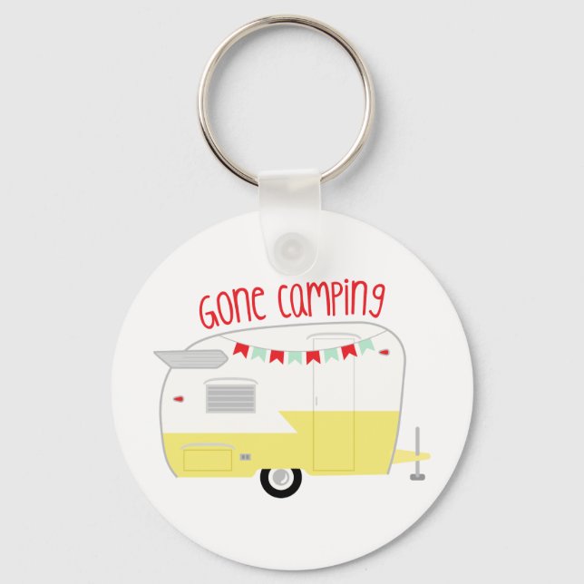 Gone Camping Keychain (Front)