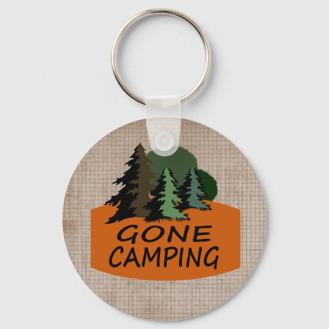 Gone Camping Keychain (Front)