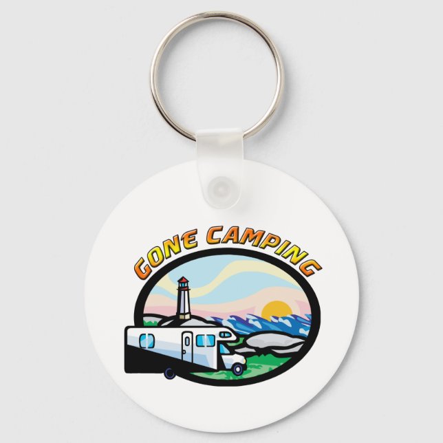 Gone Camping Keychain (Front)