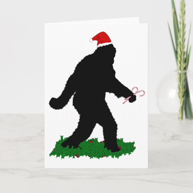 Gone Christmas , Gone Squatchin' Holiday Card (Front)
