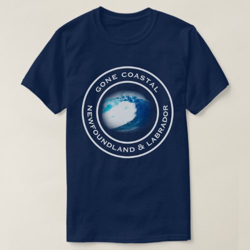 Gone Coastal Newfoundland Labrador Ocean Wave T_Shirt