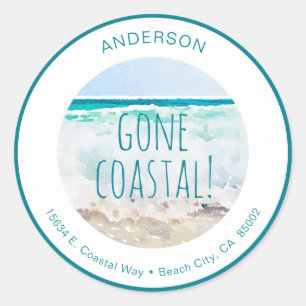 Gone Coastal Return Address Labels