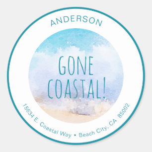 Gone Coastal Return Address Labels