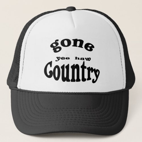 gone country trucker hat