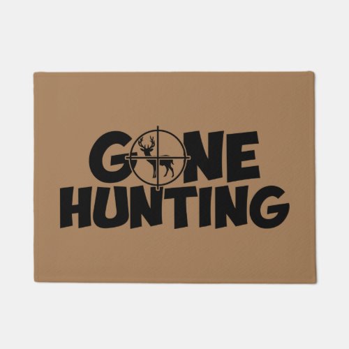 Gone Deer Hunting  Doormat