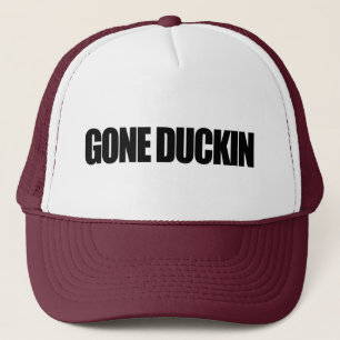 Gone Duckin (flat black) Trucker Hat