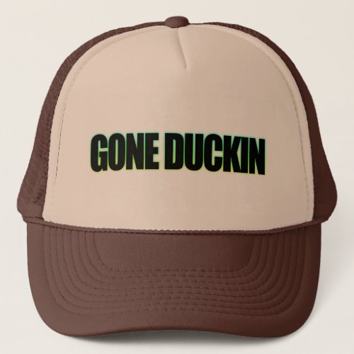 Gone Duckin Neon Trucker Hat