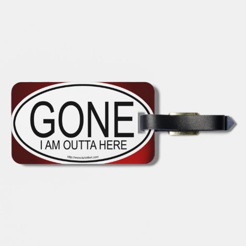 GONE Euro Sticker Tag