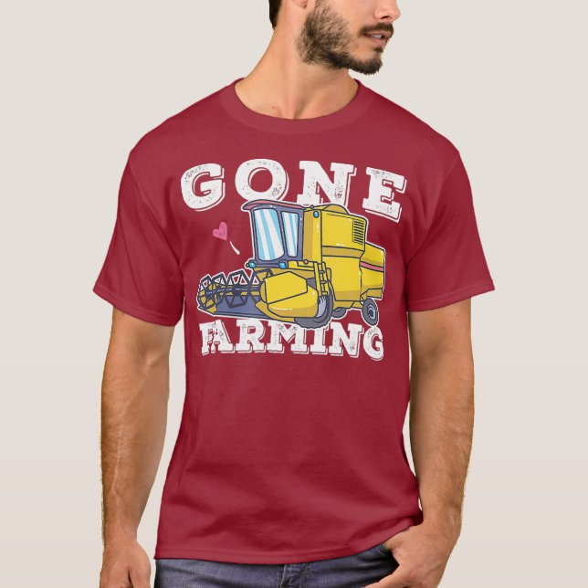 Gone Farming Truck Plant Agriculture Farmer T-Shirt (Front)