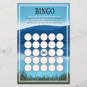 Gone Fishin' Baby Shower Bingo