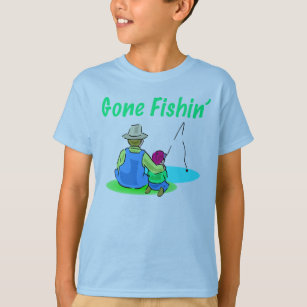 für Angler-Kids Hotspot Design T-Shirt Gone Fishing