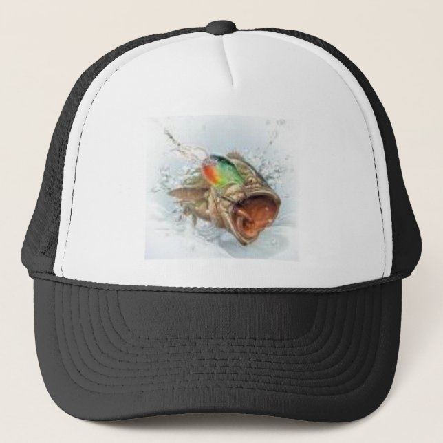 gone fishin trucker hat (Front)