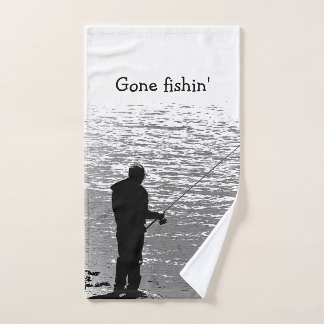 Gone Fishing at the Lake Set of Bath Towels
