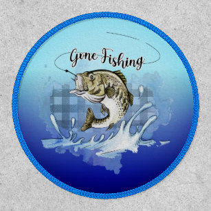 Bass Fishing Custom Personalized Iron-on Patch