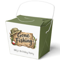 Gone Fishing Birthday Party Favor Boxes