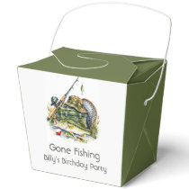 Gone Fishing Birthday Party Favor Boxes