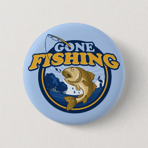 Gone Fishing Button
