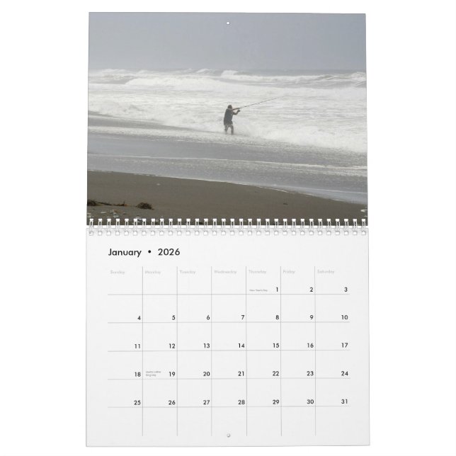 Gone Fishing Calendar (Jan 2026)