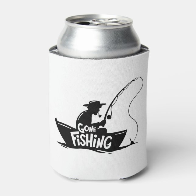Gone Fishing Can Cooler (Can Front)