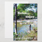 Gone Fishing Card (Front/Back)