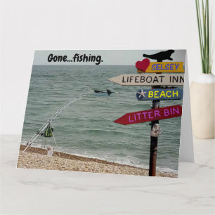 Gone.....Fishing. Card