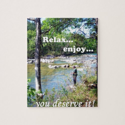 Gone Fishing Card Jigsaw Puzzle