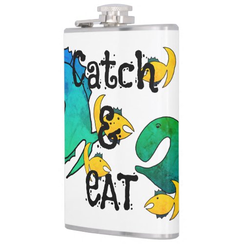 Gone fishing Catch and Eat Flask