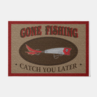 Gone Fishing Catch You Later Doormat