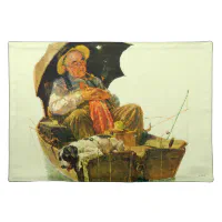 Gone Fishing Cloth Placemat