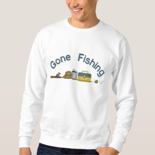 Gone Fishing Embroidered Sweatshirt