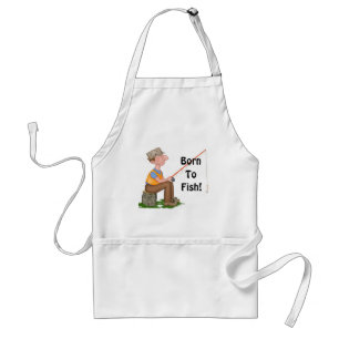 Gone Fishing Fisherman Adult Apron
