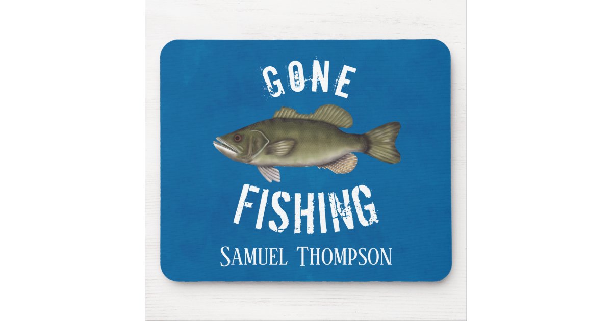 Bass Fishing Quotes for Anglers Fisherman Sports Mouse Pad, Zazzle