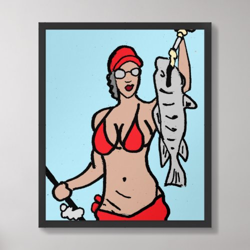 Gone Fishing Framed Art