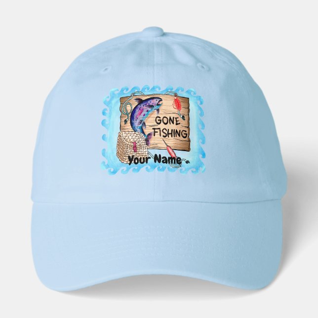 Gone Fishing hat   (Front)