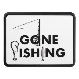 **GONE FISHING** Hitch Cover 2" Receiver