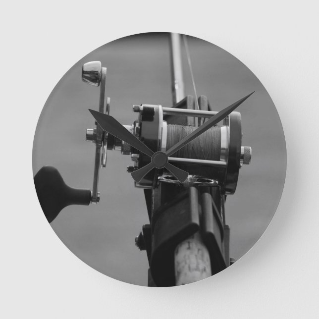 Gone Fishing.jpg Round Clock (Front)