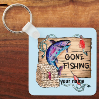 Gone Fishing keychain