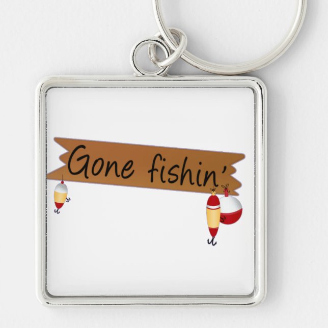 Gone Fishing Keychain (Front)
