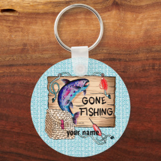 Gone Fishing keychain