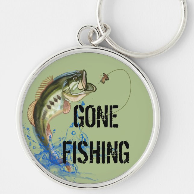 Gone Fishing Keychain (Front)