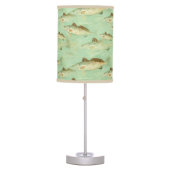 Gone Fishing Kid Fisherman Bedroom Table Lamp (Front)